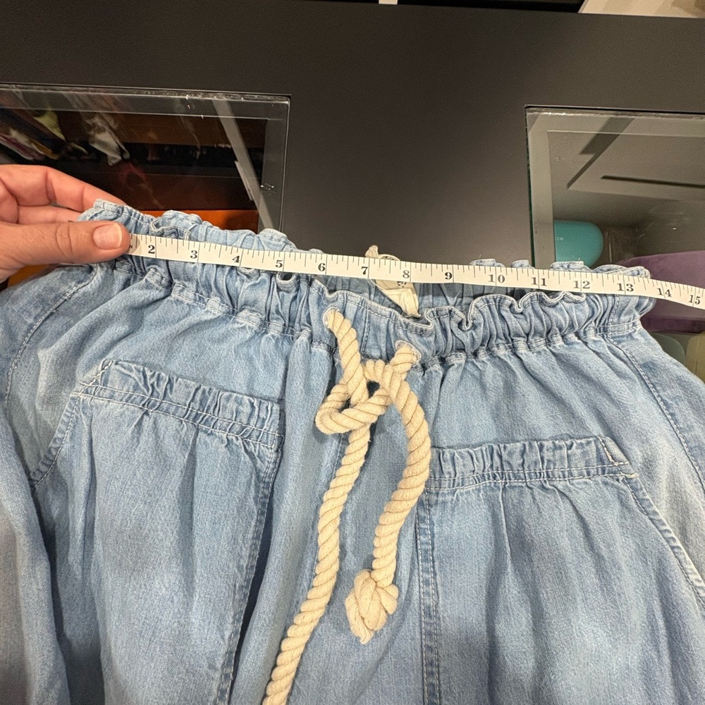 Free People Sky Blue Drawstring Pants - Picture 10 of 11